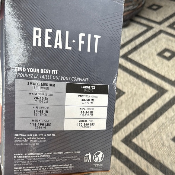 Real-Fit Men's Depends Underwear, Gray, Open box of 8 - not 12, L/XL - Picture 5 of 14